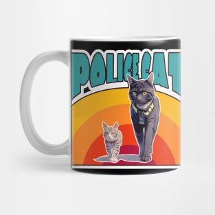 Cat Police Officer Policeman Funny Police Mug